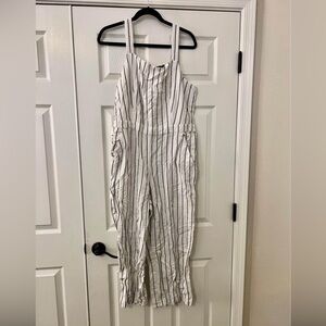 FINAL PRICE - NWT Black & white striped jumpsuit☀️